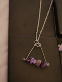 نیم ست استیل هندسی با سنگ آمیتیس