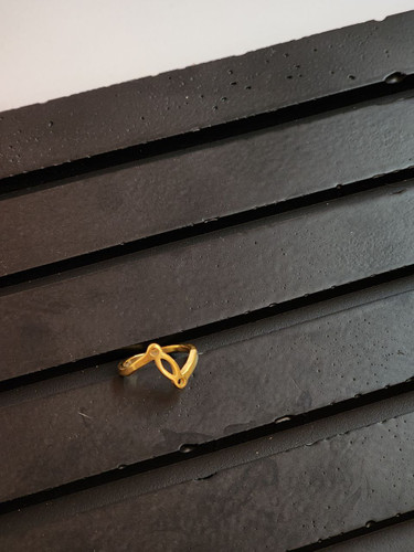 بند انگشتی استیل طلایی