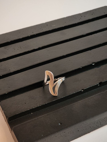 انگشتر استیل نقره ای