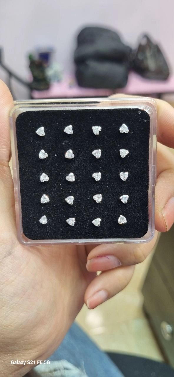 پرسینگ بینی طرح قلب جنس نقره