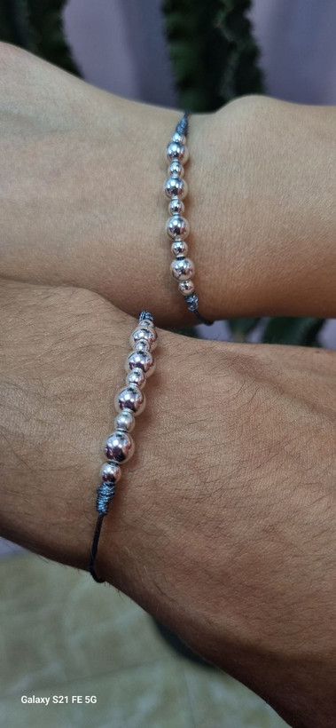 دستبند ست کاپلی سنگ حدید