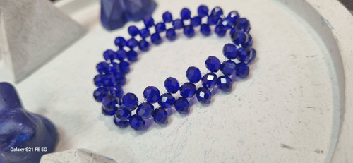 دستبند بافت سنگ کریستال کشی