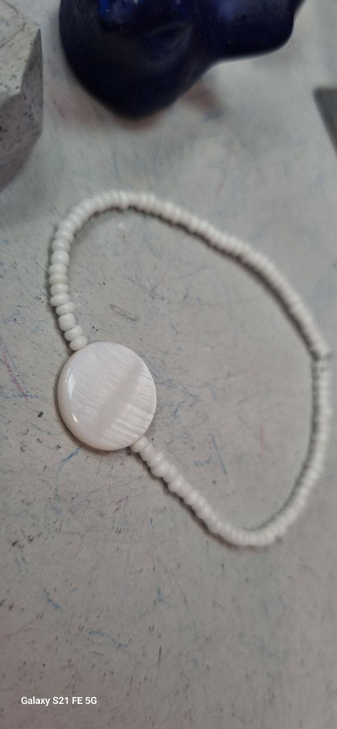 دستبند کشی منجوق و صدف طبیعی