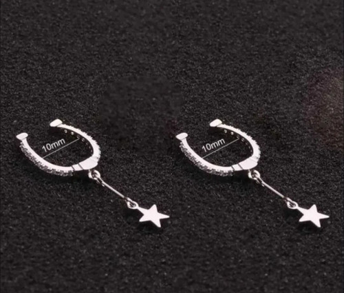 پرسینگ نگین دار جواهری فیک اویز دار