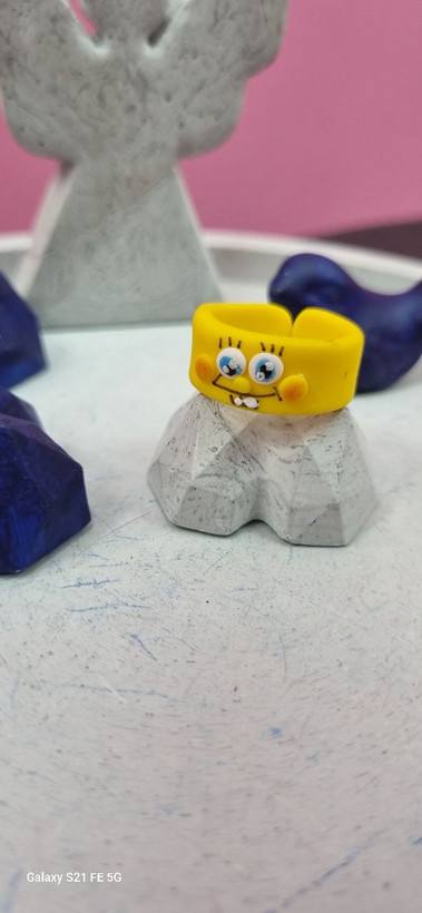 انگشتر خمیری فانتزی باب اسفنجی