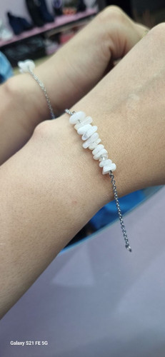 دستبند سنگ طبیعی مون استون