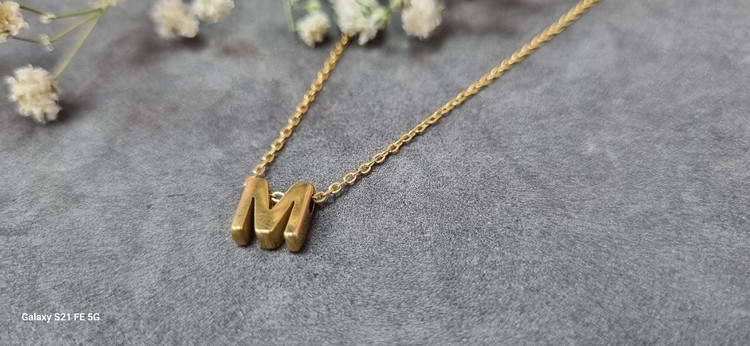 گردنبند استیل طلایی