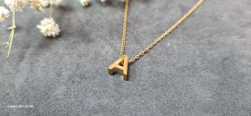 گردنبند استیل طلایی