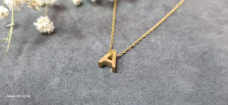 گردنبند استیل طلایی