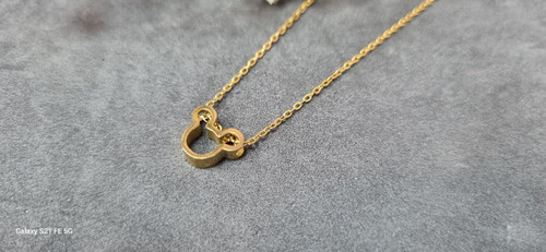 گردنبند استیل طلایی