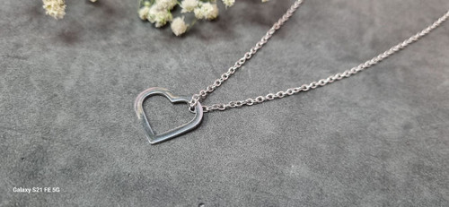 گردنبند استیل نقره ای