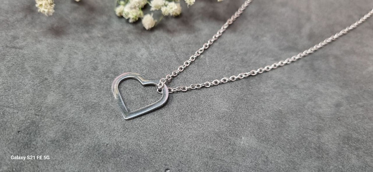 گردنبند استیل نقره ای