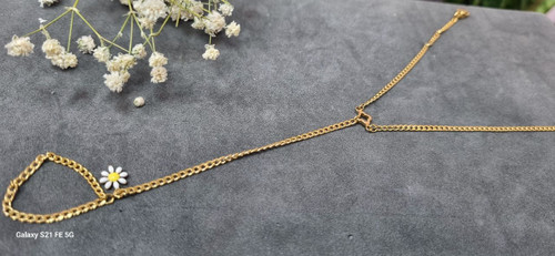 تمیمه دستبند طلایی استیل رنگ ثابت