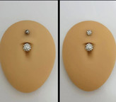 پرسینگ ناف نگین دار سوارسکی