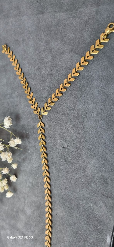 تمیمه دستبند طلایی استیل رنگ ثابت