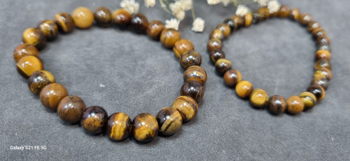 دستبند سنگ طبیعی چشم ببر