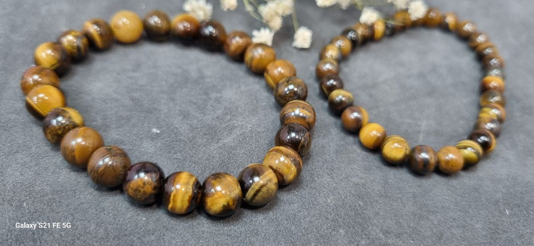 دستبند سنگ طبیعی چشم ببر