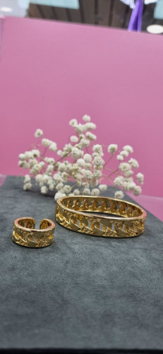 ست دستبند و انگشتر استیل