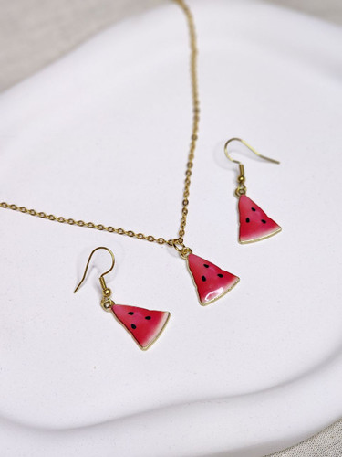 ست گردنبند و گوشواره یلدایی