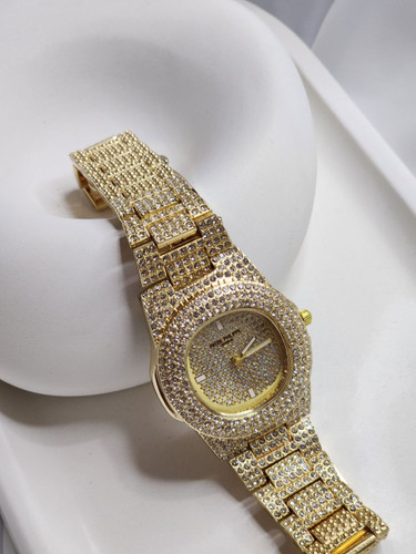 ساعت طلایی فول نگین