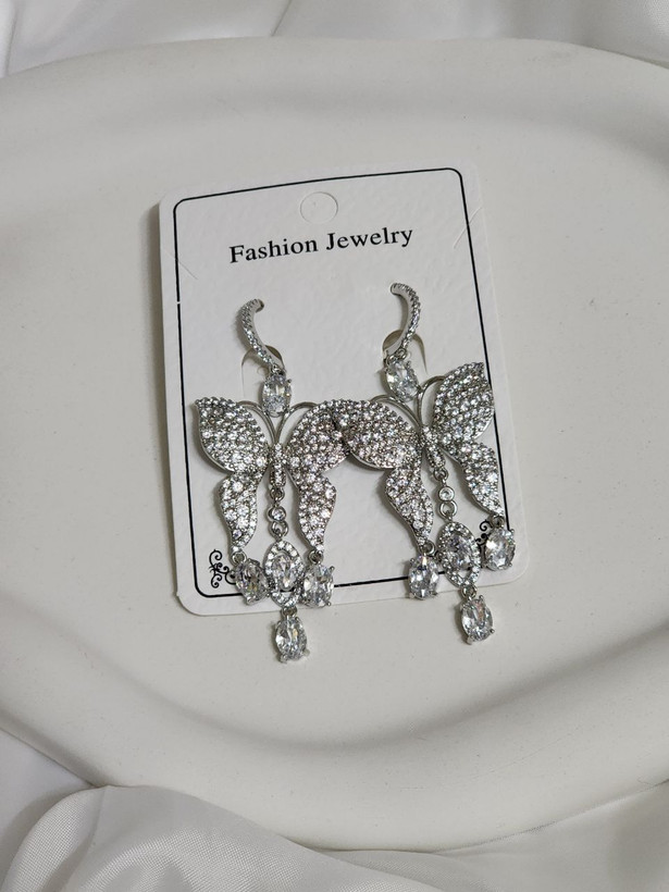 گوشواره استیل جواهری وارداتی