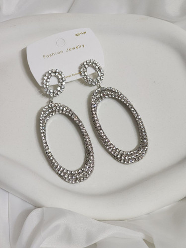 گوشواره استیل جواهری وارداتی