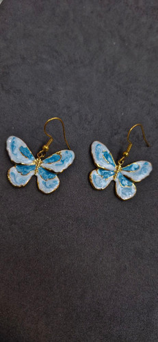 گوشواره استیل مینیمال وارداتی آبرنگی