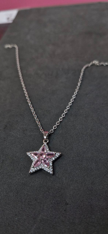 گردنبند استیل نقره ای