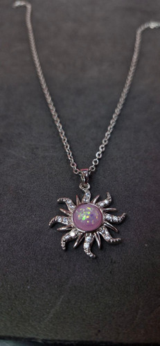 گردنبند استیل نقره ای