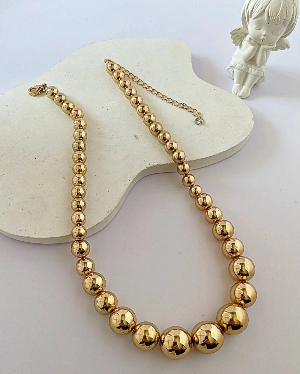 گردنبند مروارید طلایی