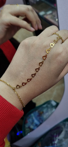 تمیمه دستبند طلایی استیل رنگ ثابت