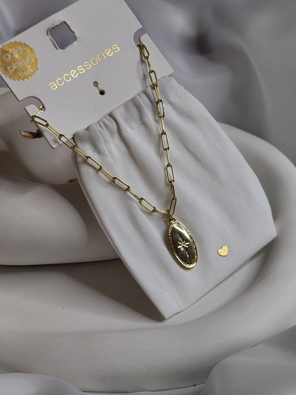 گردنبند استیل طلایی