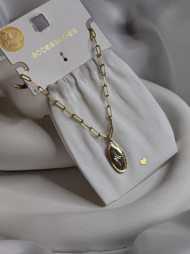 گردنبند استیل طلایی