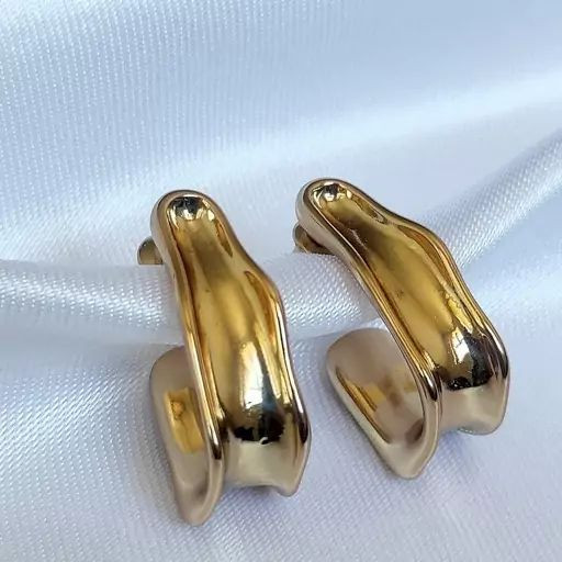 گوشواره استیل میخی دفرمه