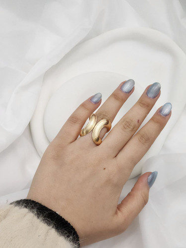 انگشتر استیل طلایی آبکاری طلا