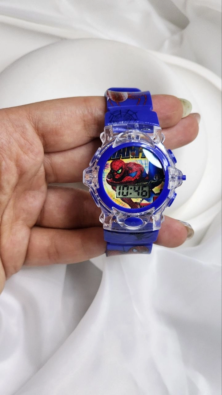 ساعت مچی بچه گانه مرد عنکبوتی