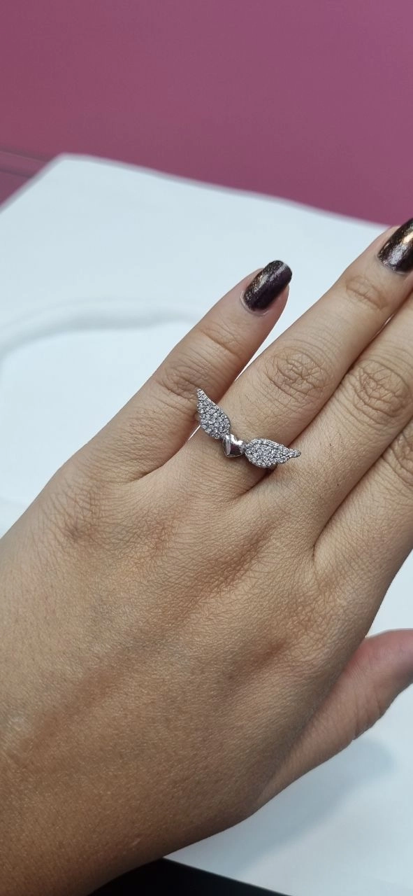 انگشتر استیل نقره ای پینترسی