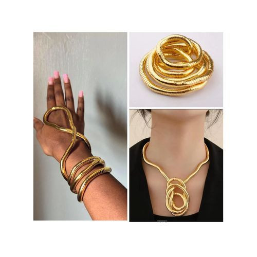 گردنبند منعطف ماری طلایی