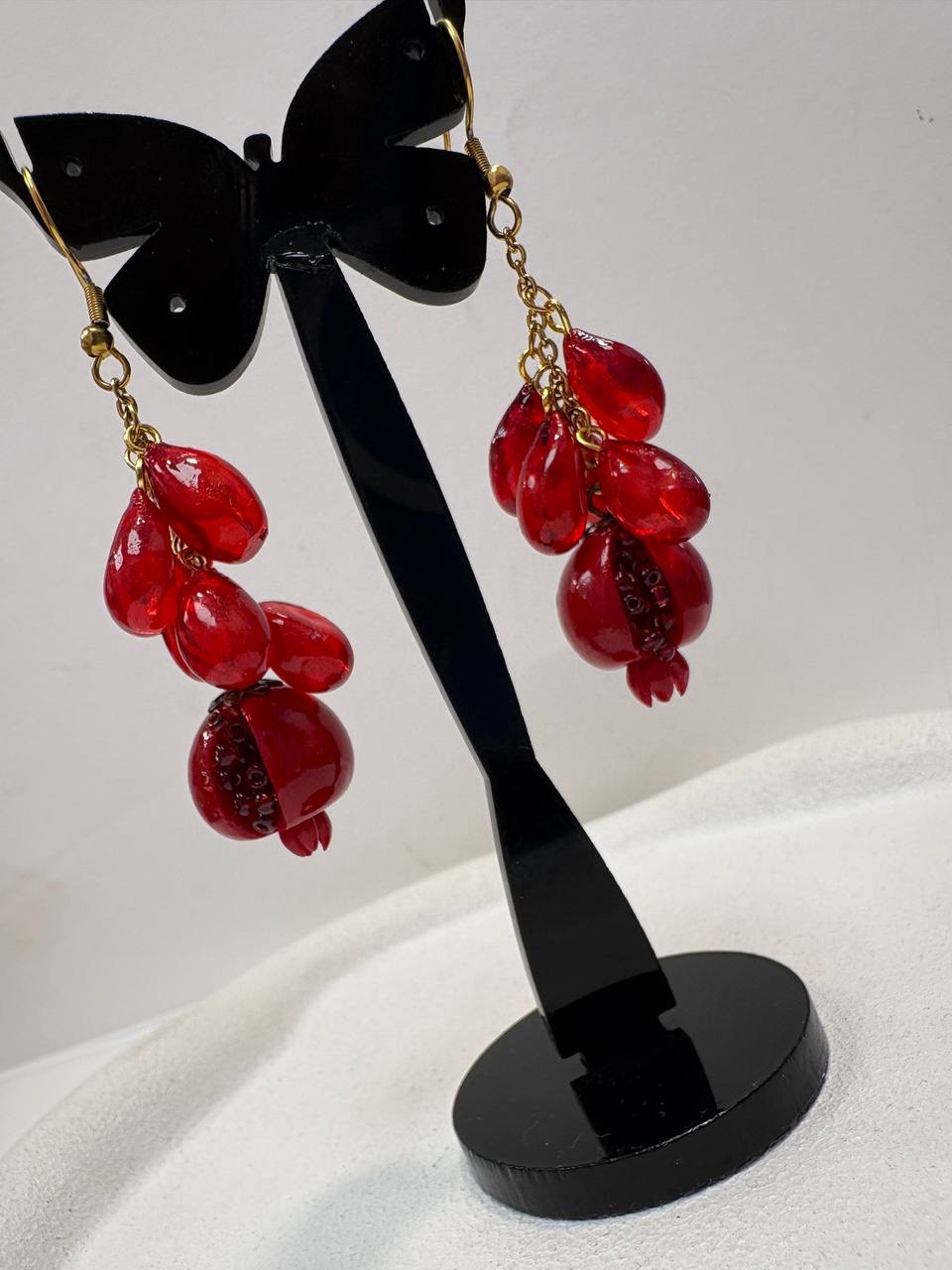 گوشواره یلدایی استیل دونه انار