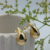 گوشواره میخی قطره طلایی