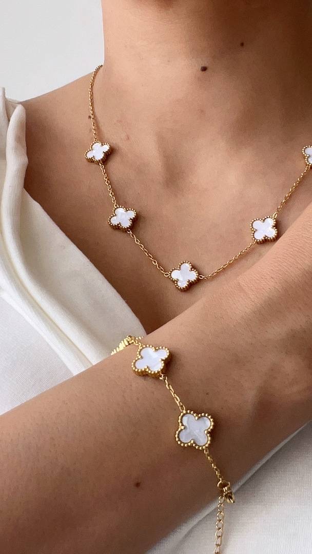 ست استیل ونکلیف دو رو سفید صدفی