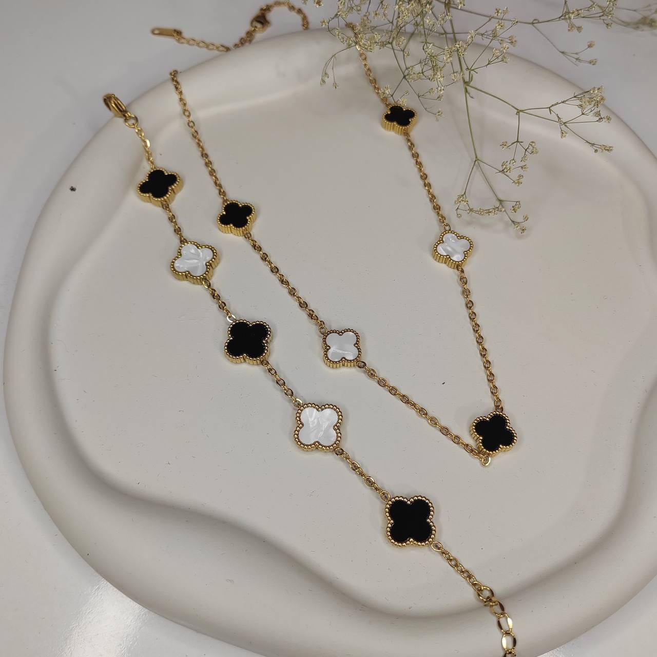 ست استیل ونکلیف دو رو سفید مشکی