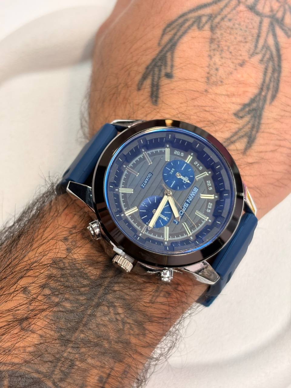 ساعت  awin sport بند رابر