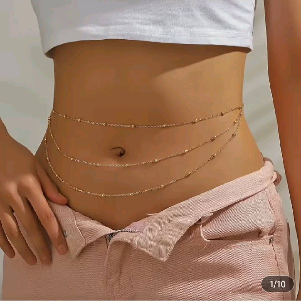 زنجیر بدن استیل دور کمر سه لاین